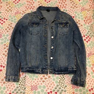Art Class Denim Studded Jean Jacket Size 14/16